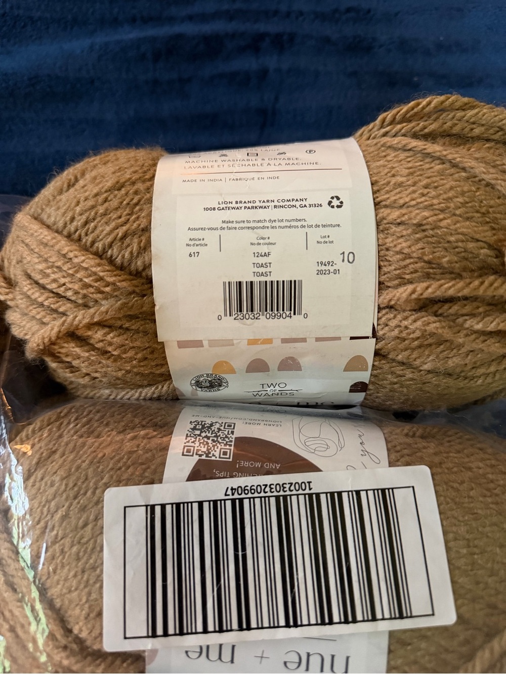Hue + Me Cream Brown Yarn Bundle by Lion Brand - Soft Tan Crochet & Knit Skeins - Picture 3 of 3